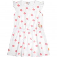 Preisvergleich für Kleider & Röcke: Kinder Kleid weiß Gr. 116 Mädchen Kinder