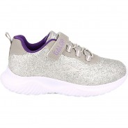 Preisvergleich für Schuhe: Kinder L66505-91 Mädchen Schuhe Sneaker Sportschuhe Glitzer Silber Hausschuhe silber Gr. 34 Mädchen Kinder