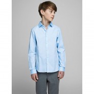 Preisvergleich für Oberteile: Kinder Langarmhemd JPRPARMA blau Gr. 164 Jungen Kinder