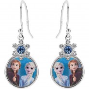 Preisvergleich für Accessoires für Kinder: Kinder-Ohrringe Frozen Anna und Elsa 925 Silber Ohrhänger mehrfarbig Damen Erwachsene