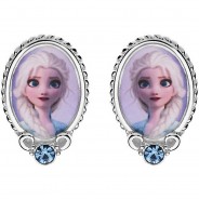Preisvergleich für Accessoires für Kinder: Kinder-Ohrringe Frozen Elsa 925 Silber Ohrstecker mehrfarbig Damen Erwachsene