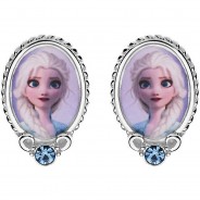 Preisvergleich für Accessoires für Kinder: Kinder-Ohrringe Frozen Elsa 925 Silber Ohrstecker mehrfarbig Damen Erwachsene