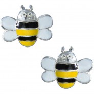 Preisvergleich für Accessoires für Kinder: Kinder Ohrstecker flotte Biene silber Mädchen Kinder