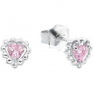 Preisvergleich für Accessoires für Kinder: Kinder Ohrstecker Herz rosa Gr. one size Mädchen Kinder