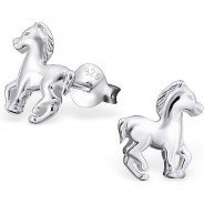 Preisvergleich für Accessoires für Kinder: Kinder-Ohrstecker Pferd 925 Silber Kinder Ohrstecker  silber Mädchen Kinder