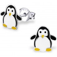 Preisvergleich für Accessoires für Kinder: Kinder-Ohrstecker Pinguin 925 Silber für Kinder Ohrstecker  silber Mädchen Kinder