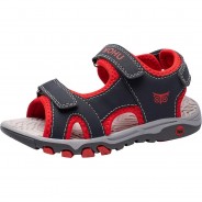 Preisvergleich für Schuhe: Kinder Sandalen CONNAR von OHU grau/rot Gr. 31