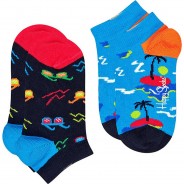 Preisvergleich für Strumpfwaren: Kinder Sneakersocken SUNNY Doppelpack mehrfarbig Gr. 28-31