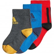 Preisvergleich für Strumpfwaren: Kinder Socken 3er Pack blau/rot Gr. 19-21