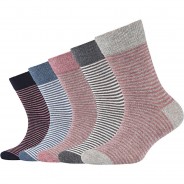 Preisvergleich für Strumpfwaren: Kinder-Socken 5er-Pack Baumwolle grau Gr. 27-30 Mädchen Kinder
