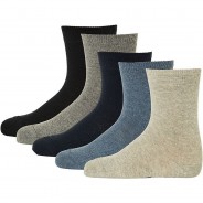 Preisvergleich für Strumpfwaren: Kinder Socken, 5er Pack - Kurzsocken, einfarbig Socken Kinder mehrfarbig Gr. 35-38  Kinder
