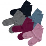 Preisvergleich für Strumpfwaren: Kinder Socken 5er Pack rosa/blau Gr. 31-34 Mädchen Kinder