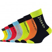 Preisvergleich für Strumpfwaren: Kinder-Socken 7er-Pack Baumwolle bunt Gr. 35-38