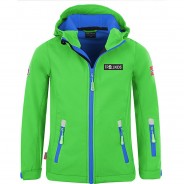 Preisvergleich für Jacken & Outdoorkleidung: Kinder Softshelljacke OSLOFJORD grün Gr. 128