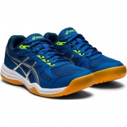 Preisvergleich für Schuhe: asics® Hallenschuhe Upcourt 4 Kinder, lake drive-pure silver, 36