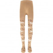 Preisvergleich für Strumpfwaren: Kinder Strickstrumpfhose beige Gr. 152/164 Mädchen Kinder