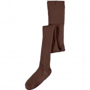 Preisvergleich für Strumpfwaren: Kinder Strickstrumpfhose NKNPANTYHOSE Doppelpack braun Gr. 74/80