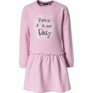 Preisvergleich für Kleider & Röcke: Kinder Sweatkleid rosa Gr. 104 Mädchen Kleinkinder