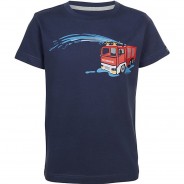 Preisvergleich für Oberteile: Kinder T-Shirt FEUERWEHR, Feuerwehr dunkelblau Gr. 140/146