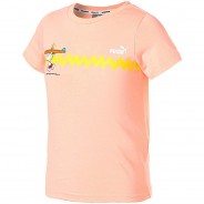 Preisvergleich für Oberteile: Kinder T-Shirt PUMA X PEANUTS GRAPHIC  pink Gr. 116 Mädchen Kinder