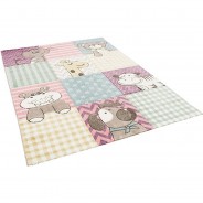 Preisvergleich für Heimtextilien: Kinder Teppich Maui Kids Bunt Kinderzoo Spielteppiche bunt Gr. 200 x 290