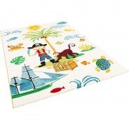 Preisvergleich für Heimtextilien: Kinder Teppich Maui Kids Piratenwelt Spielteppiche bunt Gr. 200 x 290