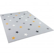 Preisvergleich für Heimtextilien: Kinder und Jugend Teppich Trendline Sterne Mix Spielteppiche grau Gr. 140 x 200