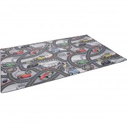 Preisvergleich für Heimtextilien: Kinder und Spielteppich Disney Cars Spielteppiche grau Gr. 200 x 200