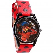 Preisvergleich für Accessoires für Kinder: Kinderarmbanduhr Miraculous Super Heroez rot