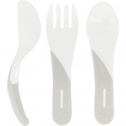 Preisvergleich für Essen & Trinken: Kinderbesteck, White, 3-tlg. weiß