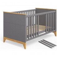 Preisvergleich für Kinderbetten: Kinderbett Malia Anthrazit anthrazit Gr. 80 x 140
