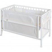 Preisvergleich für Kinderbetten: "Kinderbett ""safe asleep"" Sternenzauber" weiß/beige