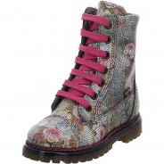 Preisvergleich für Schuhe: Mädchen Stiefel Schuhe Flower Boots Kinderschuhe Glattleder geblümt Winterstiefel mehrfarbig Gr. 26 Mädchen Kinder