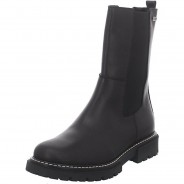 Preisvergleich für Schuhe: Mädchen Stiefel Schuhe Chelsea Boots Kinderschuhe Glattleder uni Winterstiefel schwarz Gr. 40 Mädchen Kinder