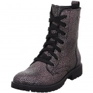 Preisvergleich für Schuhe: Galaxy Boots Glattleder bedruckt Stiefel anthrazit Gr. 31 Mädchen Kinder