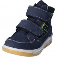 Preisvergleich für Schuhe: Lars Boots Leder-/Textilkombination geometrisch Halbschuhe dunkelblau Gr. 30 Jungen Kinder
