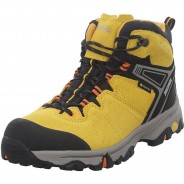 Preisvergleich für Schuhe: Jungen Schnürhalbschuhe Ravello Junior GTX Outdoorschuh Kinderschuhe Leder-/Textilkombination uni Outdoorschuhe gelb Gr. 42 Jungen Kinder