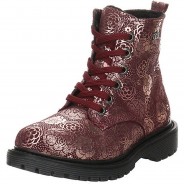 Preisvergleich für Schuhe: Mädchen Stiefel Schuhe Xenia Schnürboots Kinderschuhe Synthetik uni Stiefel beere Gr. 29 Mädchen Kinder