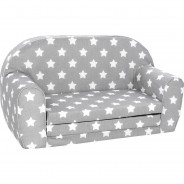 Preisvergleich für Kindersessel: Kindersofa - Stars, weiß grau