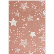 Preisvergleich für Heimtextilien: Kinderteppich Anime 9387 Rose altrosa Gr. 80 x 150