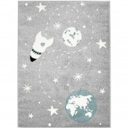 Preisvergleich für Heimtextilien: Kinderteppich Bubble Kids 1319 grau Gr. 120 x 160