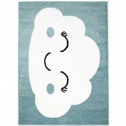 Preisvergleich für Heimtextilien: Kinderteppich Bubble Kids 1324 Blau blau Gr. 80 x 150