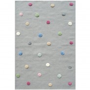 Preisvergleich für Heimtextilien: Kinderteppich, COLORDOTS grau/multi, 100 x 160 cm