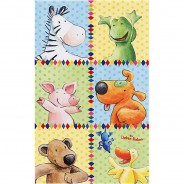 Preisvergleich für Heimtextilien: Kinderteppich Die Lieben Sieben, 140 x 200 cm mehrfarbig