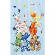 Preisvergleich für Heimtextilien: Kinderteppich Die Lieben Sieben, blau, 80 x 150 cm