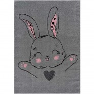 Preisvergleich für Heimtextilien: Kinderteppich Savanna 9379 Rosa grau Gr. 140 x 200