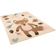 Preisvergleich für Heimtextilien: Kinderteppich Trendline Pastell Fuchs Spielteppiche beige Gr. 80 x 150