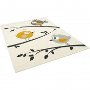 Preisvergleich für Heimtextilien: Kinderteppich Trendline Vögel Spielteppiche creme Gr. 120 x 170