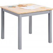 Preisvergleich für Stühle & Tische: Kindertisch Fenna, grau/natur natur/grau
