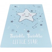 Preisvergleich für Heimtextilien: Kinderzimmer Kinderzimmerteppich Lima-201 blau Gr. 140 x 200